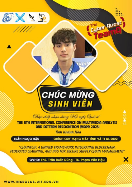 Chúc mừng sinh viên Trần Ngọc Hậu có bài báo khoa học về Blockchain được chấp nhận đăng tại Hội nghị quốc tế MAPR 2025 1 image 75