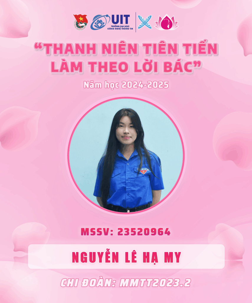 Đoàn khoa MMT&TT vinh danh những tấm gương đạt danh hiệu “Thanh niên tiên tiến làm theo lời Bác” cấp Khoa năm học 2024 - 2025 6 image 34