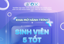 Thông báo khởi động xét chọn danh hiệu Sinh viên 5 tốt cấp khoa năm học 2024-2025