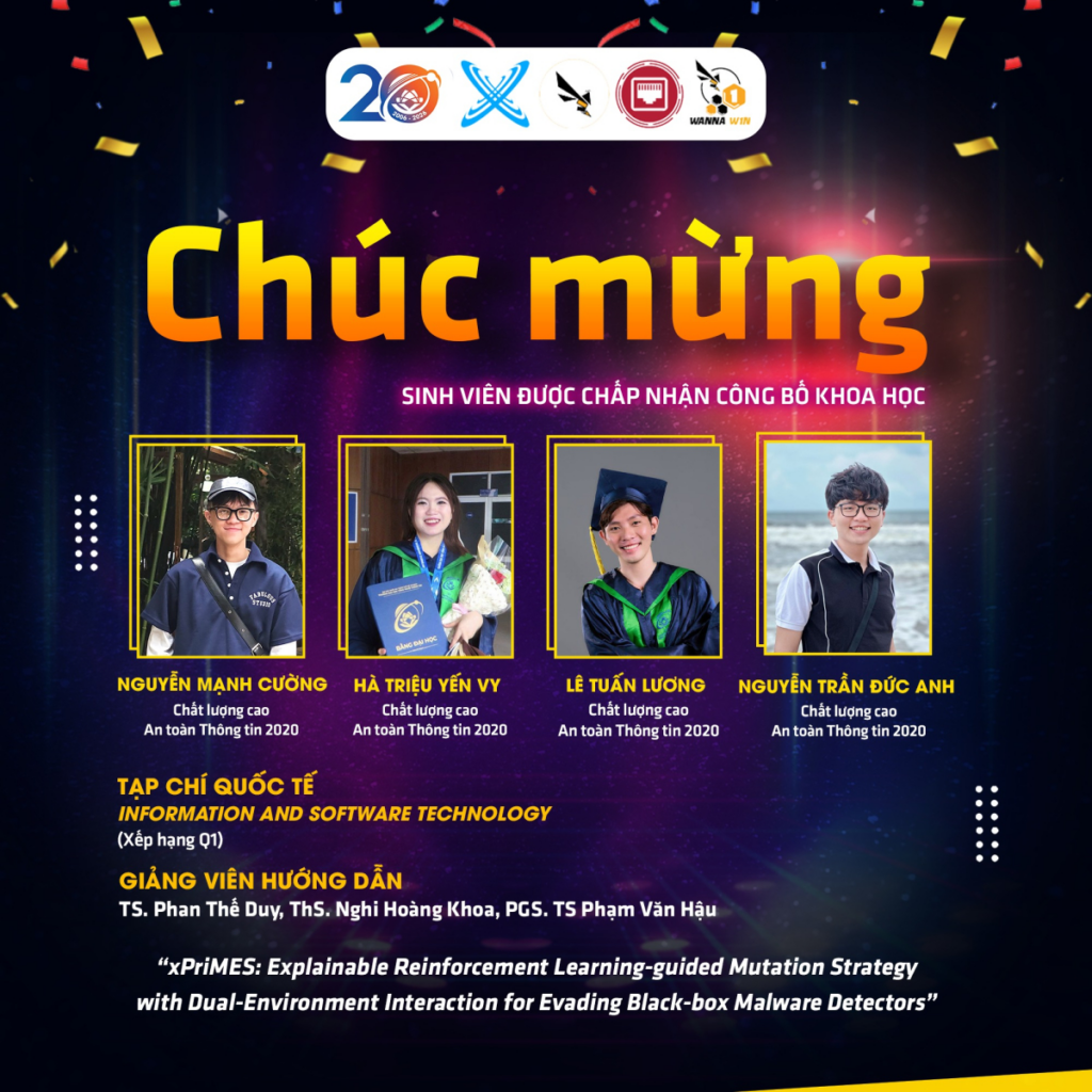 Chúc mừng nhóm sinh viên ngành An toàn thông tin có bài báo khoa học được chấp nhận đăng tại tạp chí Q1 Information and Software Technology 1 image 13