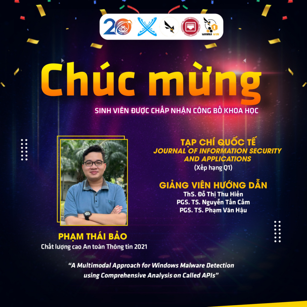 Chúc mừng sinh viên Phạm Thái Bảo có bài báo khoa học được chấp nhận đăng tại Journal of Information Security and Applications 1 image 4