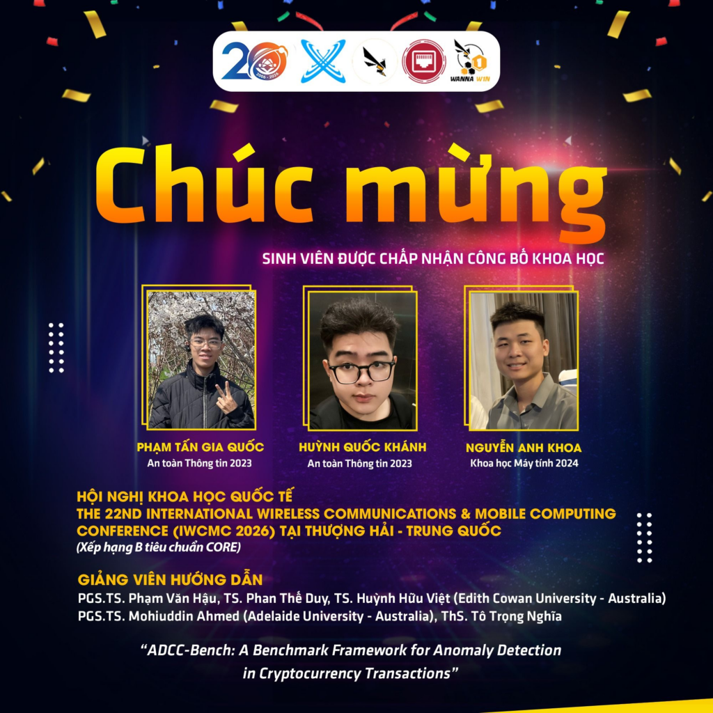 Chúc mừng sinh viên ngành An toàn Thông tin có bài báo được đăng tại hội nghị IWCMC 2026 1 image