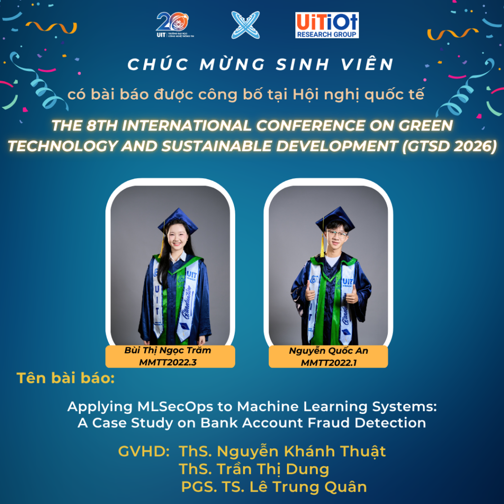 Sinh viên nhóm nghiên cứu UiTiOt trình bày 07 bài báo tại Hội nghị quốc tế GTSD 2026 6 5
