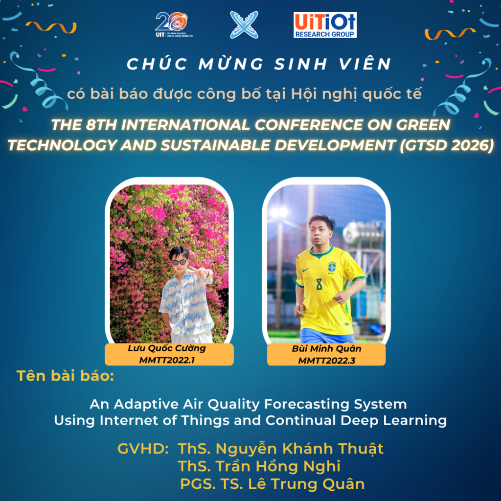 Sinh viên nhóm nghiên cứu UiTiOt trình bày 07 bài báo tại Hội nghị quốc tế GTSD 2026 8 7